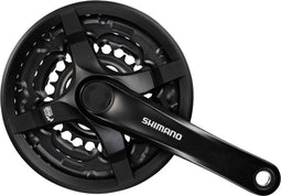 Shimano Crankstel 6/7/8 speed Tourney FC-TY501 met 170mm crankarm 48 x 38 x 28T zwart (werkplaatsverpakking)