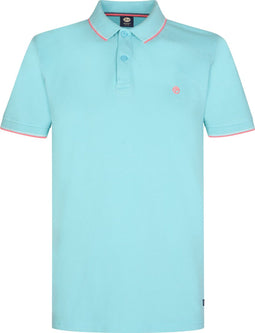 Petrol Industries - Heren Klassieke Polo Wave - Blauw - Maat S