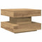 vidaXL - Salontafel - 360 - graden - draaibaar - 50x50x34,5 - cm - artisanaal - eiken