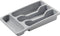 Curver bestekbak 4 vakken S - 33x20x6 cm - lichtgrijs