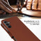 Selencia Samsung Galaxy A15 - Echt Lederen Bookcase - 3 Pashouders - Lichtbruin