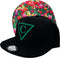 Capiche® Snapback Pet Heren – Tulip Field – Zwart – Verstelbaar met Druksluiting – Sportcap – Baseball Cap – Mannen Cap – Tulpen Pet