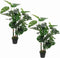 Mica Decorations Monstera Kunstplant in Pot - H100xØ75 cm - Set van 2