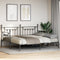 vidaXL - Zwart - Ligbedframe - met - Uittrekbed, - 90x200 - cm, - Van - Staal