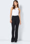 NOISY MAY NMPASA HW FLARED PANTS NOOS - Flared pantalon - High-waist - Elastische tailleband - M