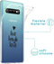 iMoshion Hoesje Geschikt voor Samsung Galaxy S10 Hoesje Siliconen - iMoshion Design hoesje - Transparant / Zwart / Live Laugh Love