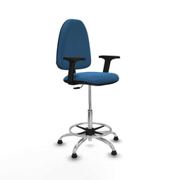 Piqueras y Crespo B2D05RT - Bureaustoel - Hoogteverstelbaar met armleuning - Licht Blauw