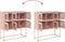 vidaXL - Dressoir - 100,5x39x107 - cm - koudgewalst - staal - roze