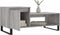vidaXL - Salontafel - 100x50x45 - cm - bewerkt - hout - grijs - sonoma