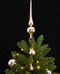 vidaXL - Kunstkerstboom - met - scharnieren - 300 - LED's - en - kerstballen - 270 - cm