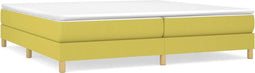 vidaXL - Bedframe - zonder - matras - 200x200 - cm - stof - groen