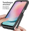 iMoshion Hoesje Geschikt voor Samsung Galaxy A25 Hoesje - iMoshion 360° Full Protective Case - Zwart / Transparant