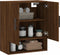 vidaXL - Wandkast - 60x31x70 - cm - bewerkt - hout - bruin - eikenkleur