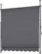 tectake® Klemluifel - Balkonluifel - Hoogte verstelbaar - UV-bestendig - Waterafstotend - Breedte 200 cm - Antraciet
