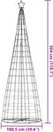 vidaXL - LED-kerstboom - 550 - LEDs - warm - wit - 304 - cm