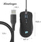 iMoshion Bedrade Gaming Muis met RGB Led Verlichting voor Laptop en Computer - 7200 Dpi - Plug & Play - Rechtshandig - Zwart