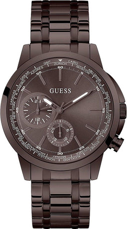 Guess Spec GW0490G5 Horloge - Staal - Bruin - Ø 44 mm