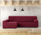 Hoes voor chaise longue met lange armleuning links Eysa JAZ Bordeaux 180 x 120 x 360 cm