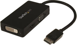 StarTech.com DP2VGDVHD - 3-in-1 DisplayPort naar VGA DVI HDMI-converter - Tot 1920x1200/1080p - Zwart