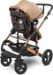 Mio Amore Bologna - 3-in-1 Kinderwagen incl. Autostoel - Luxueus Italiaans Design - Goudkleurig
