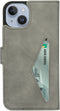 Mobiparts iPhone 14 - Classic Wallet Case - Ruimte voor pasjes - Granite Grey