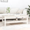 vidaXL - Salontafel - 110x50x40 - cm - massief - grenenhout - wit