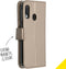 Accezz Hoesje Geschikt voor Samsung Galaxy A20e Hoesje Met Pasjeshouder - Accezz Wallet Softcase Bookcase - goud