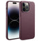 Accezz MagSafe Leather Backcover - Soft case - Krasbestendig - Paars (iPhone 14 Pro Max)