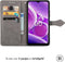 iMoshion Hoesje Geschikt voor Nokia G42 Hoesje Met Pasjeshouder - iMoshion Mandala Bookcase - Grijs