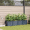 vidaXL - Tuinplantenbakken - met - Waterirrigatiesysteem - - - 4 - stuks - - - Grijs