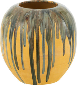 J-Line bloempot Verf Strepen - keramiek - mix - small - Ø 30 cm