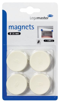 Legamaster - Magneet legamaster 35mm 1000gr wit | 10 stuks