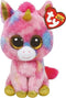 Ty Beanie Eenhoorn knuffel - Fantasia - roze - 24 cm - pluche - eenhoorns knuffels