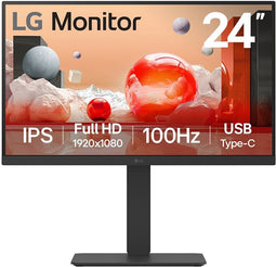 LG 24BA750-B - Monitor 23,8" - Full HD 1920x1080 - 100Hz - IPS - Zwart
