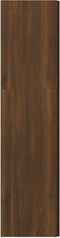 vidaXL - Hoekkast - 33x33x132 - cm - bewerkt - hout - bruin - eikenkleur