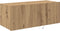 vidaXL - TV - Wandkast - met - LED-verlichting - Artisan - Eiken - 80x35x31 - cm