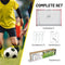Dunlop Voetbaldoel - Voetbal Goal 300 x 200 x 110 cm - Metaal - Wit/Rood - Snelle Montage - Inclusief 7 Grondhaken