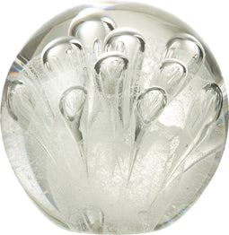 J-Line presse-papier Luchtbellen - glas - wit - medium