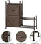 mDesign - ladekast met opbergladers - kleding en accessoires - 2 kunststof lades met schoenenrek voo