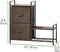 mDesign - ladekast met opbergladers - kleding en accessoires - 2 kunststof lades met schoenenrek voo