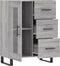 vidaXL - Dressoir - 69,5x34x90 - cm - bewerkt - hout - grijs - sonoma - eikenkleurig