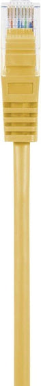Renkforce RF-5224648 RJ45 Netwerkkabel, patchkabel CAT 5e U/UTP 0.15 m Geel Snagless, Halogeenvrij 1 stuk(s)