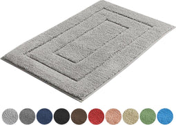 AKSA Home® Badmat 50x80 cm - Douchemat antislip - Badmat antislip - Badkamermat - Lichtgrijs