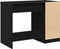 vidaXL - Zwarte - Eiken - Bureau - - - 100x50x75 - cm - - - Gemaakt - van - Bewerkt - Hout
