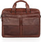 Spikes & Sparrow Leren Laptoptas 15.6 inch Bronco 401370 3-vaks Bruin