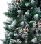 vidaXL - Kunstkerstboom - met - verlichting - kerstballen - dennenappels - 210 - cm