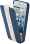 Canyon iPhone 5 - Flip Cover - PU Lederen Hoes - Zwart/Oranje
