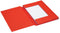 Dossiermap Secolor folio 3 klep 100% gerecycled karton 250 gr rood