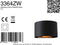 Steinhauer Muro - Wandlamp - Dimbaar - Zwart - Metaal - 3364ZW