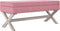 vidaXL - Opbergkruk - 110x45x49 - cm - fluweel - roze
